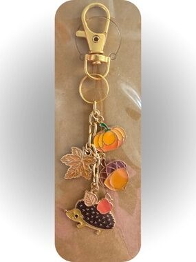 Handmade Fall Charms Keychain